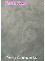 Suelo mineral vinilico rígido SPC Fortis Floor Gris Cemento